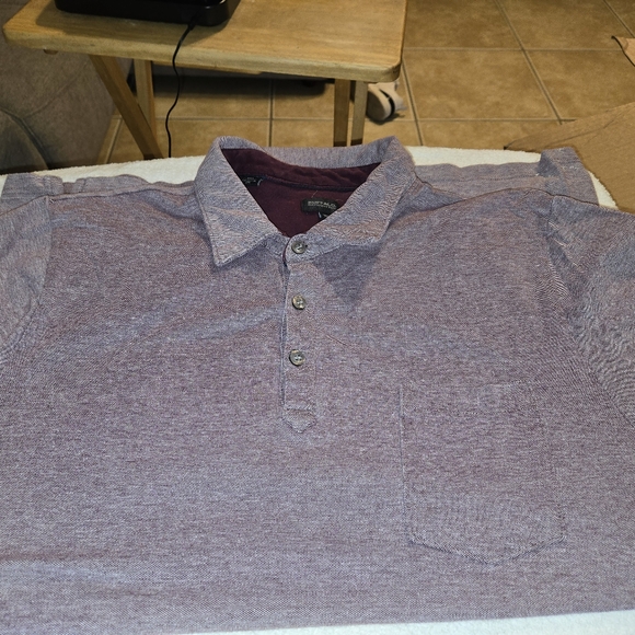 BUFFALO DAVID BITTON Mens XL Polo Shirt Coral Short Sleeved All Cotton - Picture 2 of 7